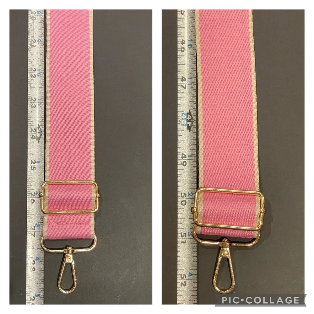 Crossbody Strap, Replacement Handbag Strap, Pink Guitar Strap - Picture 5 of 6
